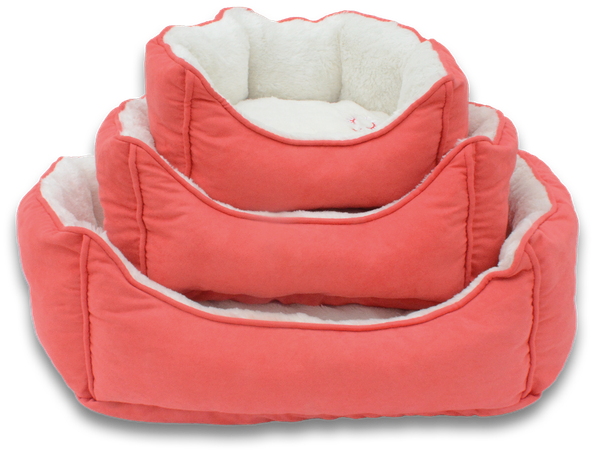 ThermoSwitch Hundebett Andros koralle/creme