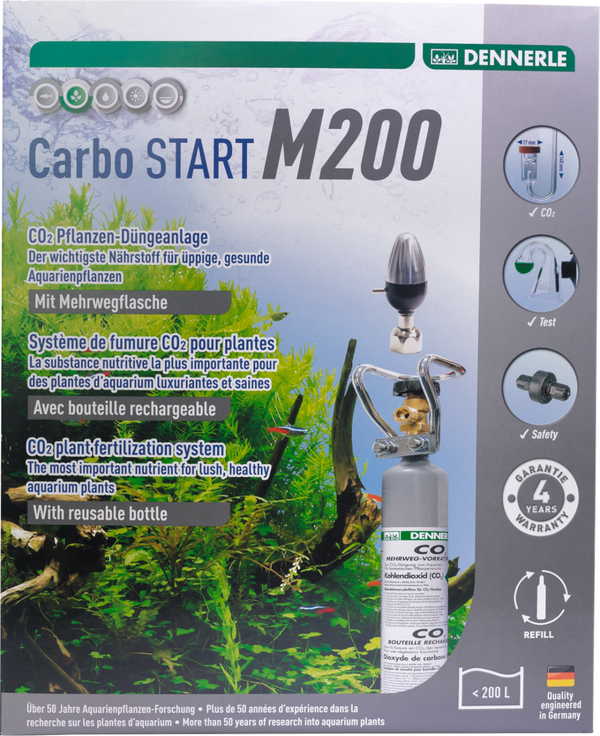Dennerle 3074 CARBO START M200 CO2 Pflanzen-Dünge-Set