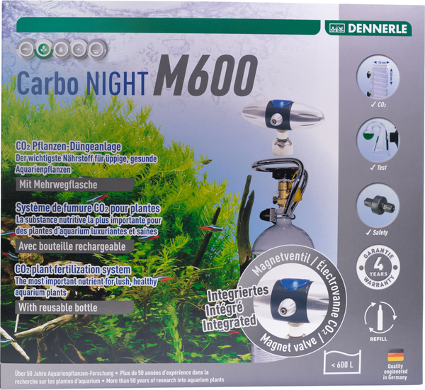 Dennerle 3079 CARBO NIGHT M600 CO2-Anlage Komplett-Set